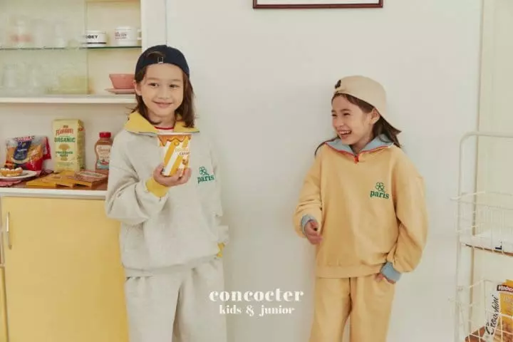 Concocter - Korean Children Fashion - #minifashionista - Clover Zipper Anorak Top Bottom Set - 10