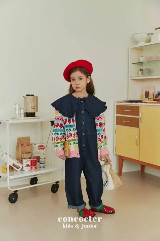 Concocter - Korean Children Fashion - #magicofchildhood - Denim Frill Jumpsuit - 4