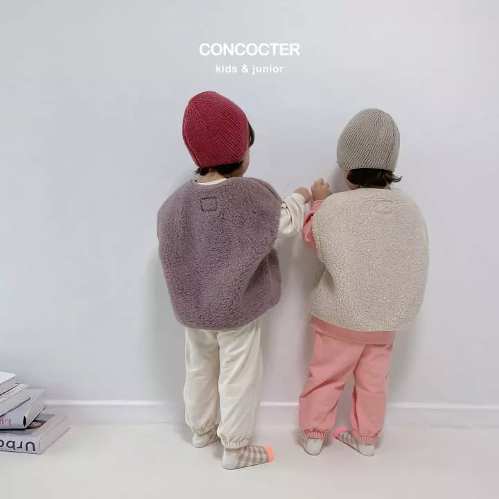 Concocter - Korean Children Fashion - #minifashionista - Heart Bear Top Bottom Set - 12