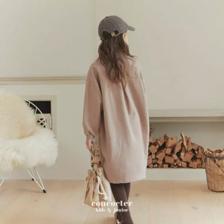Concocter - Korean Children Fashion - #minifashionista - Wrinkle Cocon One-piece - 11