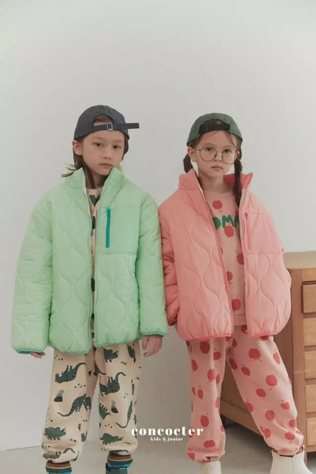Concocter - Korean Children Fashion - #magicofchildhood - Macaroon Quilting Jacket - 4