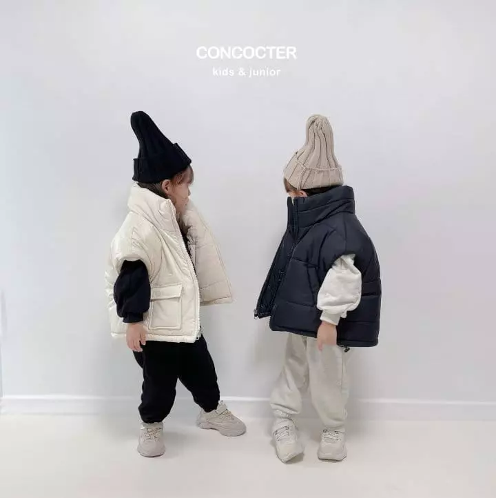 Concocter - Korean Children Fashion - #minifashionista - Power Shoulder Top Bottom Set - 7