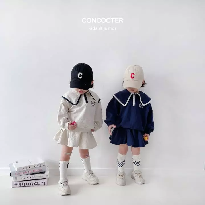 Concocter - Korean Children Fashion - #minifashionista - Sailor Plare Skirt - 6