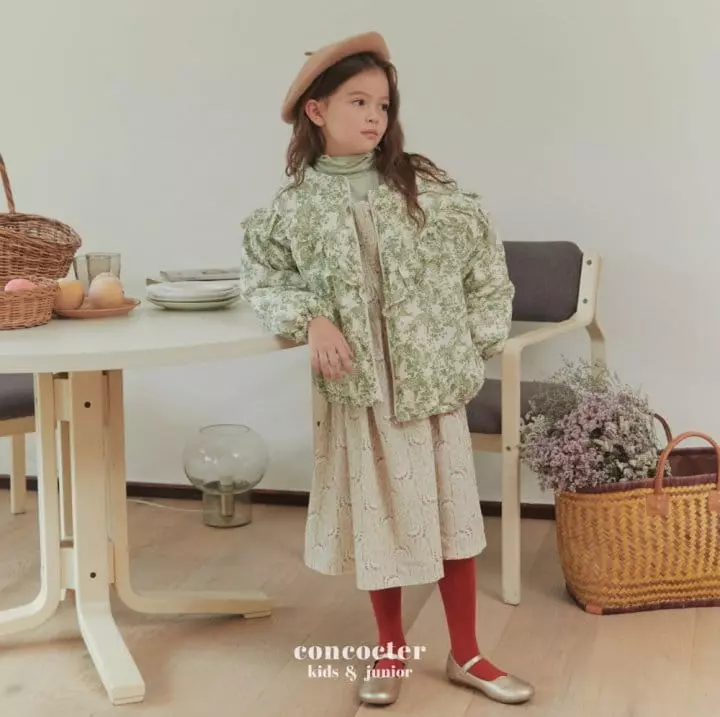 Concocter - Korean Children Fashion - #prettylittlegirls - Square Neck Smocked One-piece - 10
