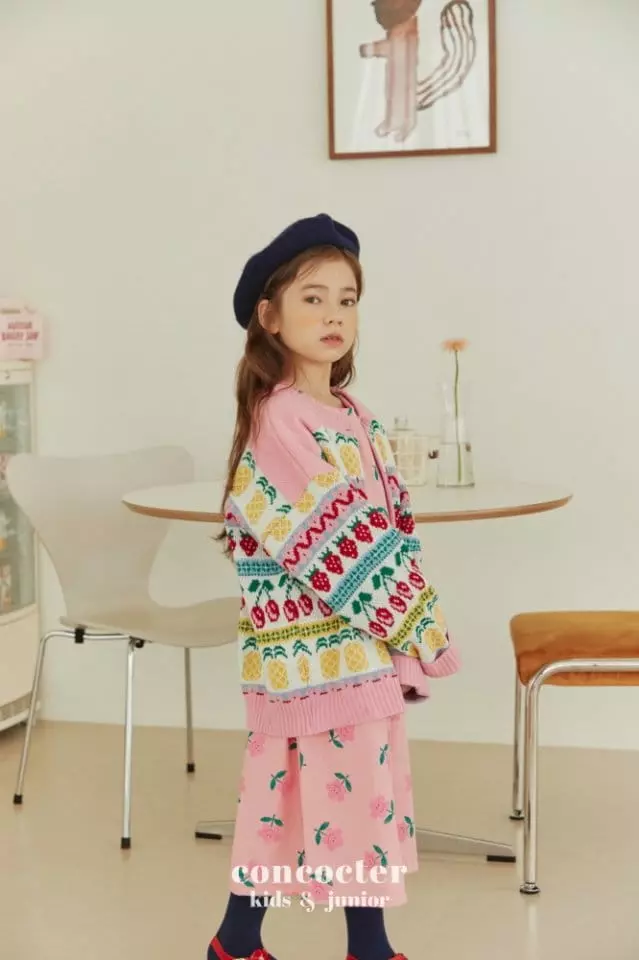 Concocter - Korean Children Fashion - #prettylittlegirls - Sweet Fruit Knit Cardigam - 7
