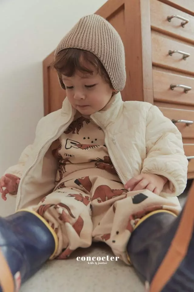 Concocter - Korean Children Fashion - #prettylittlegirls - Dino Top Bottom Set - 6