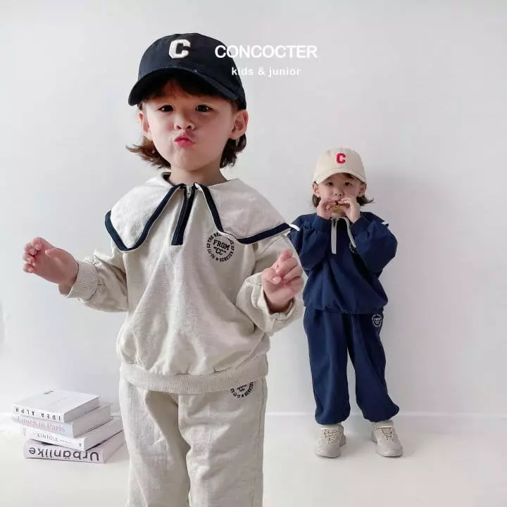 Concocter - Korean Children Fashion - #prettylittlegirls - Sailor Top Bottom Set - 6