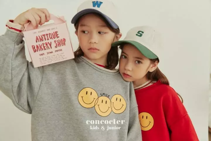 Concocter - Korean Children Fashion - #stylishchildhood - Doldol Smile Sweatshirt