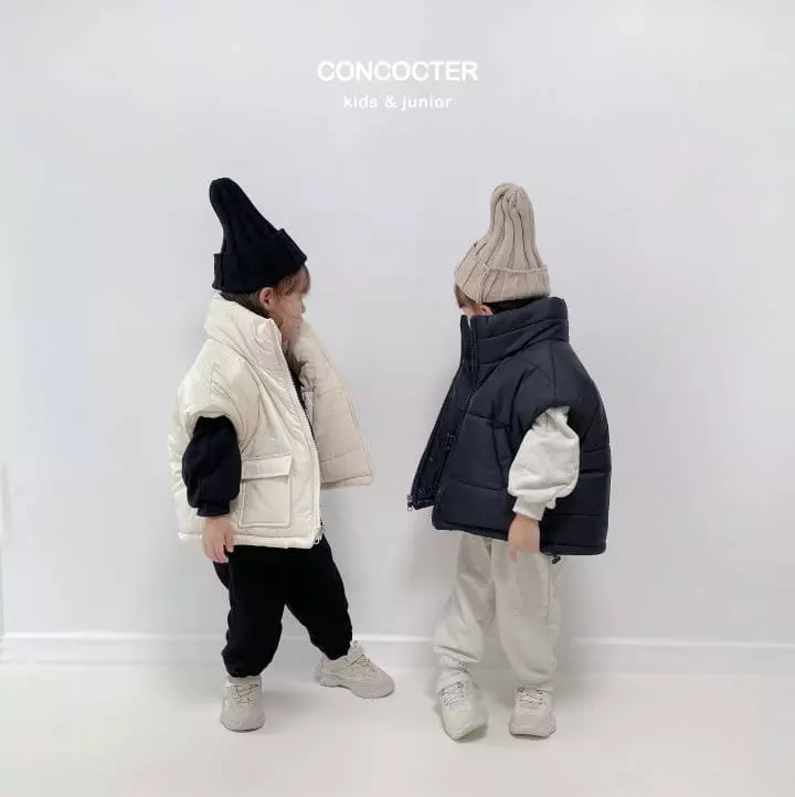 Concocter - Korean Children Fashion - #stylishchildhood - Power Shoulder Top Bottom Set - 11