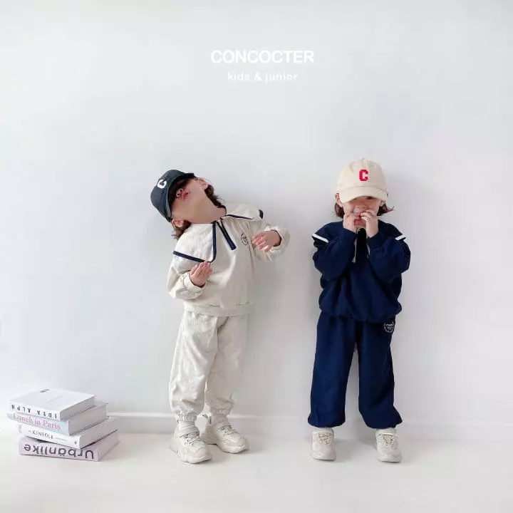 Concocter - Korean Children Fashion - #stylishchildhood - Sailor Top Bottom Set - 9