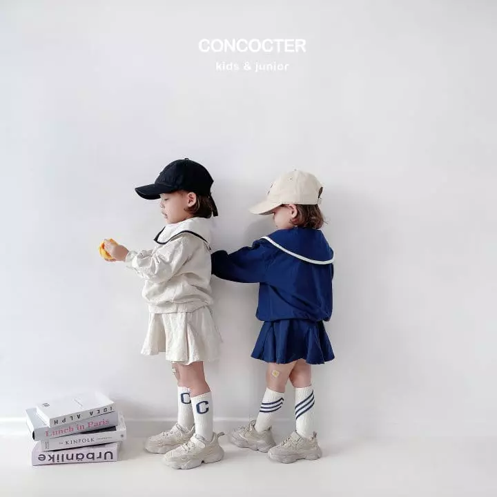 Concocter - Korean Children Fashion - #todddlerfashion - Sailor Plare Skirt - 8