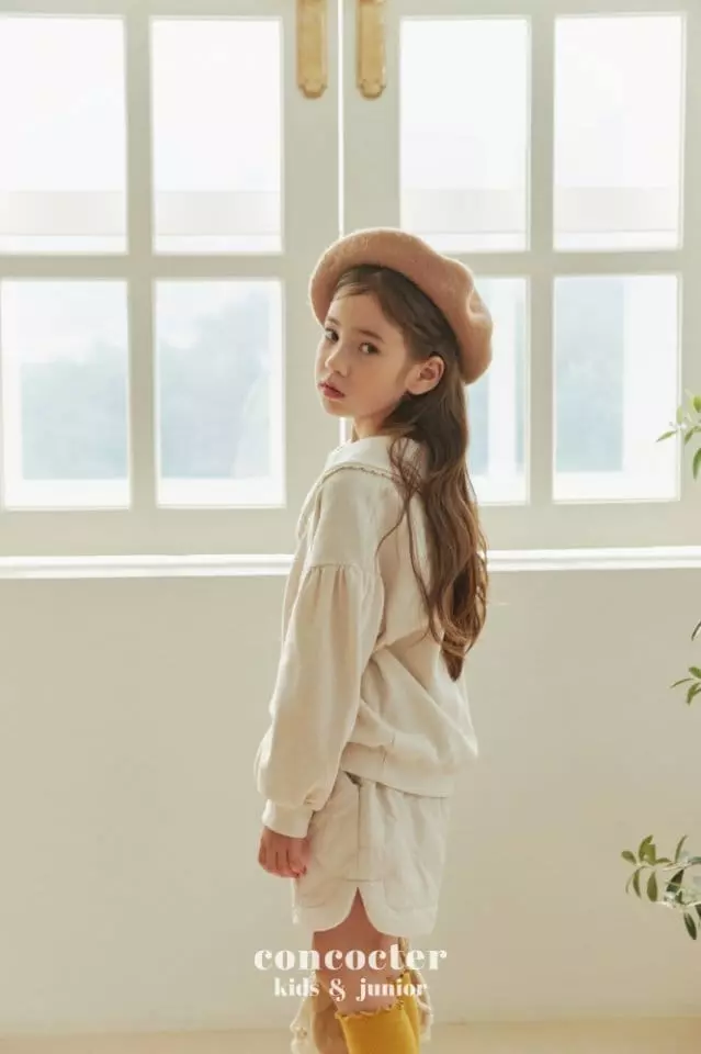 Concocter - Korean Children Fashion - #toddlerclothing - Lace Collar Tee - 7