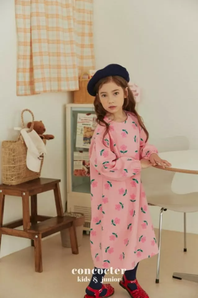 Concocter - Korean Children Fashion - #toddlerclothing - Easy Flower One-piece - 5