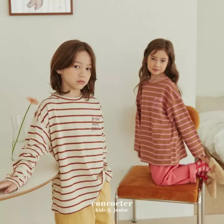 Concocter - Korean Children Fashion - #toddlerclothing - Ogam Stripes Tee