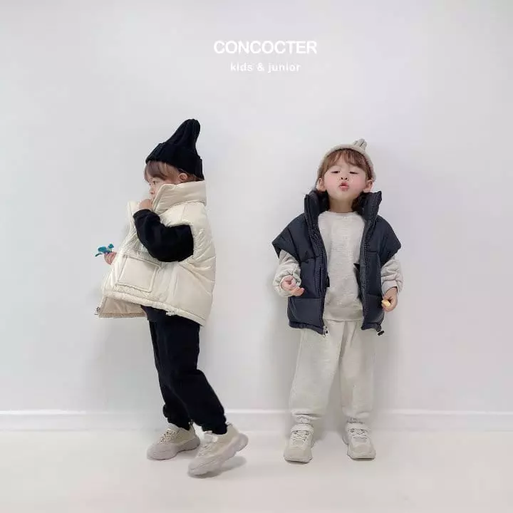 Concocter - Korean Children Fashion - #toddlerclothing - Power Shoulder Top Bottom Set - 10
