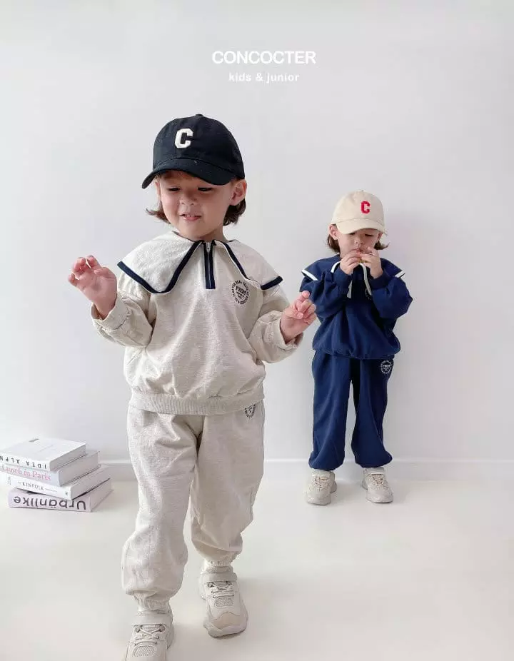 Concocter - Korean Children Fashion - #toddlerclothing - Sailor Top Bottom Set - 8
