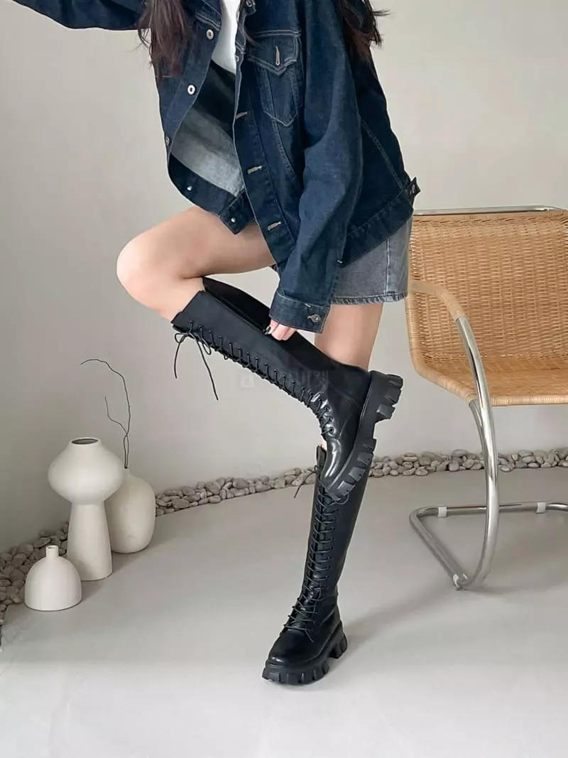 Cooing - Korean Women Fashion - #momslook - w4043 Boots - 8