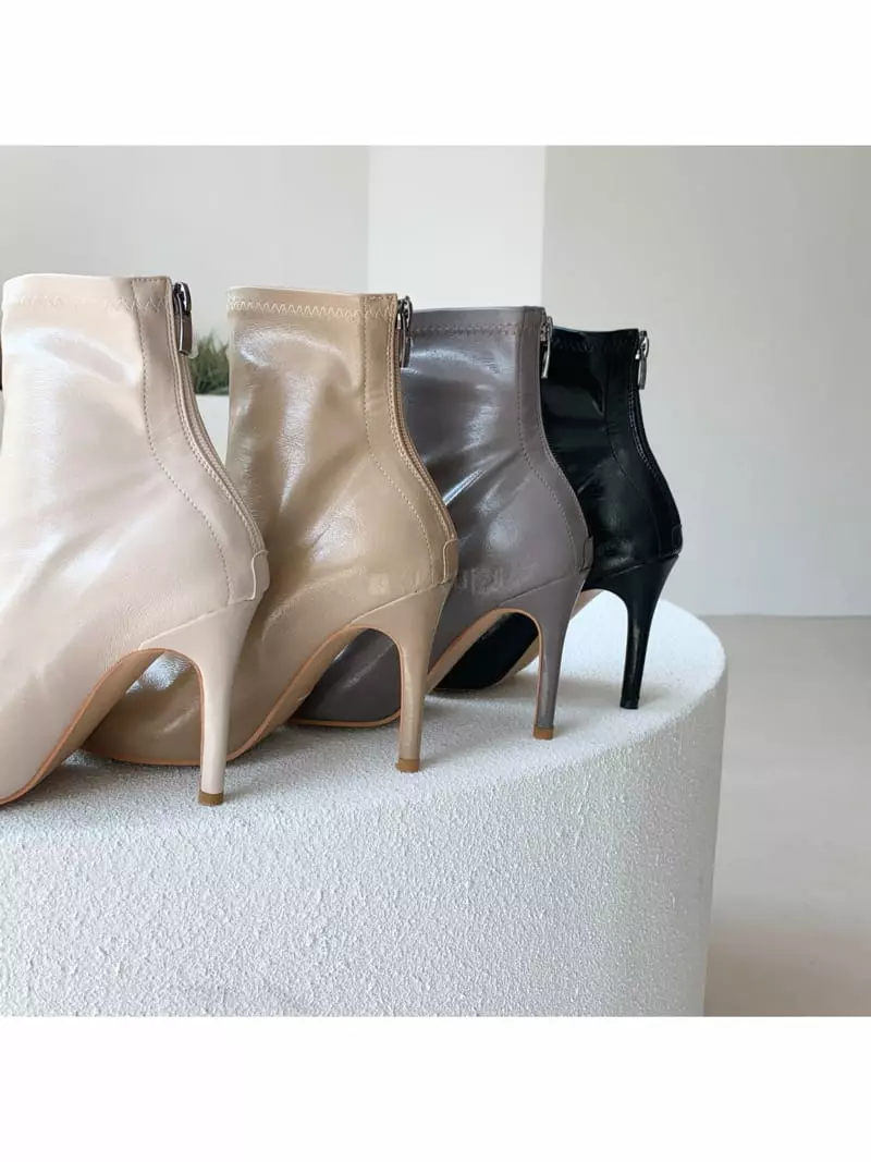 Cooing - Korean Women Fashion - #momslook - u5071 Boots Heel - 2