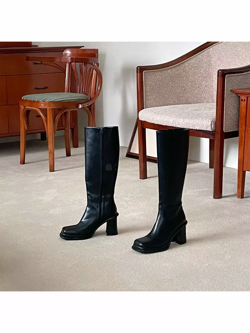 Cooing - Korean Women Fashion - #momslook - w4104 Boots Heel - 11