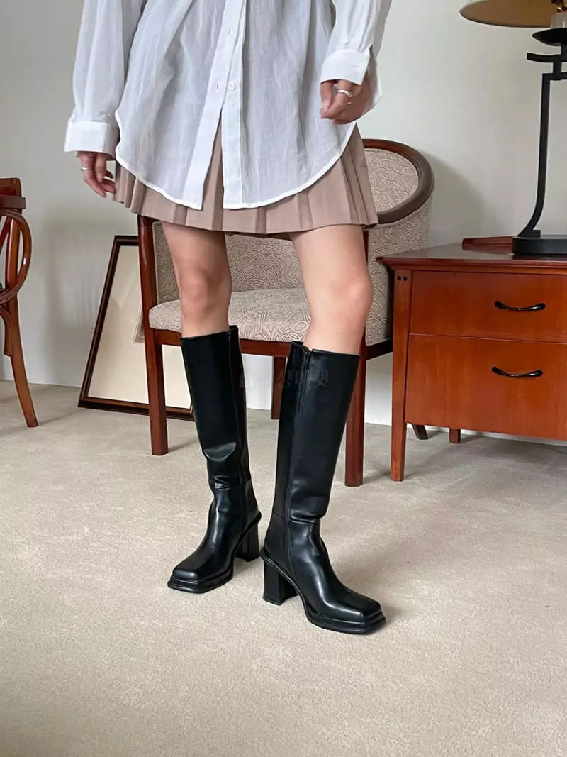 Cooing - Korean Women Fashion - #momslook - w4104 Boots Heel - 7