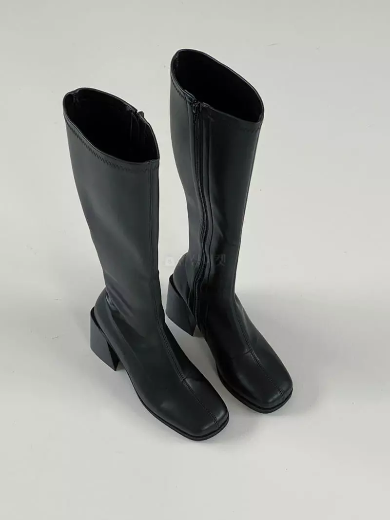 Cooing - Korean Women Fashion - #womensfashion - hb2026 Boots Heel - 4