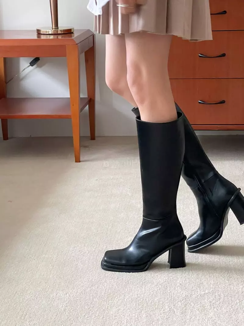 Cooing - Korean Women Fashion - #romanticstyle - w4104 Boots Heel - 3