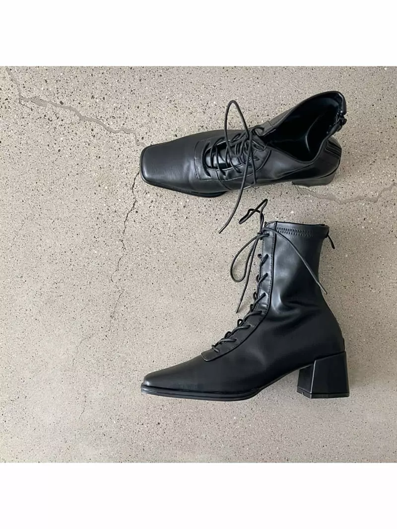Cooing - Korean Women Fashion - #shopsmall - u8098 Boots Heel - 3