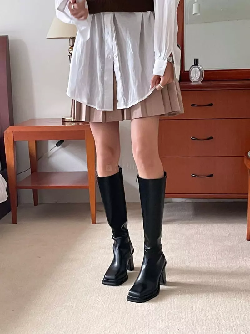 Cooing - Korean Women Fashion - #thatsdarling - w4104 Boots Heel - 5