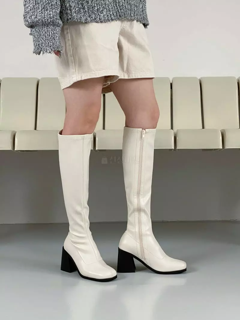 Cooing - Korean Women Fashion - #vintageinspired - hb2026 Boots Heel - 10