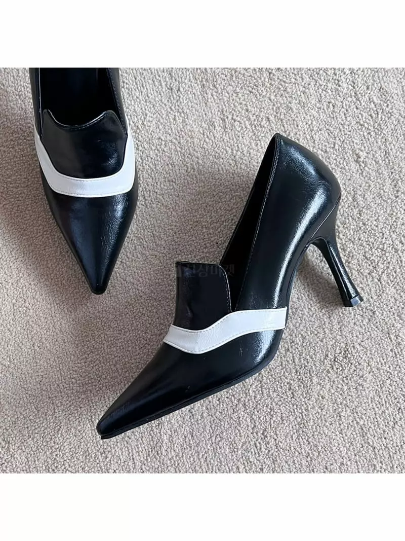 Cooing - Korean Women Fashion - #womensfashion - w3079 Loafer Heel - 5