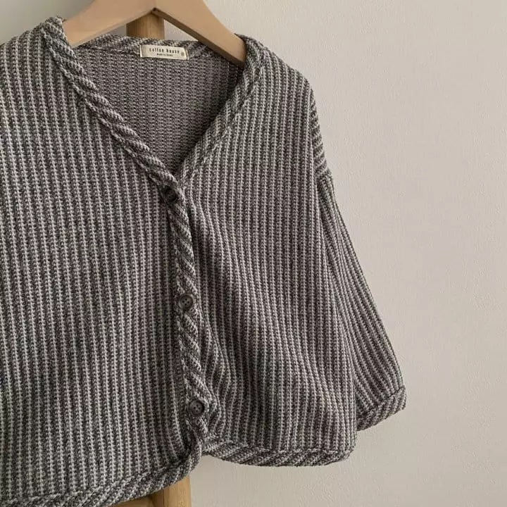 Cotton House - Korean Children Fashion - #Kfashion4kids - Stripes Knit Cardigan - 2