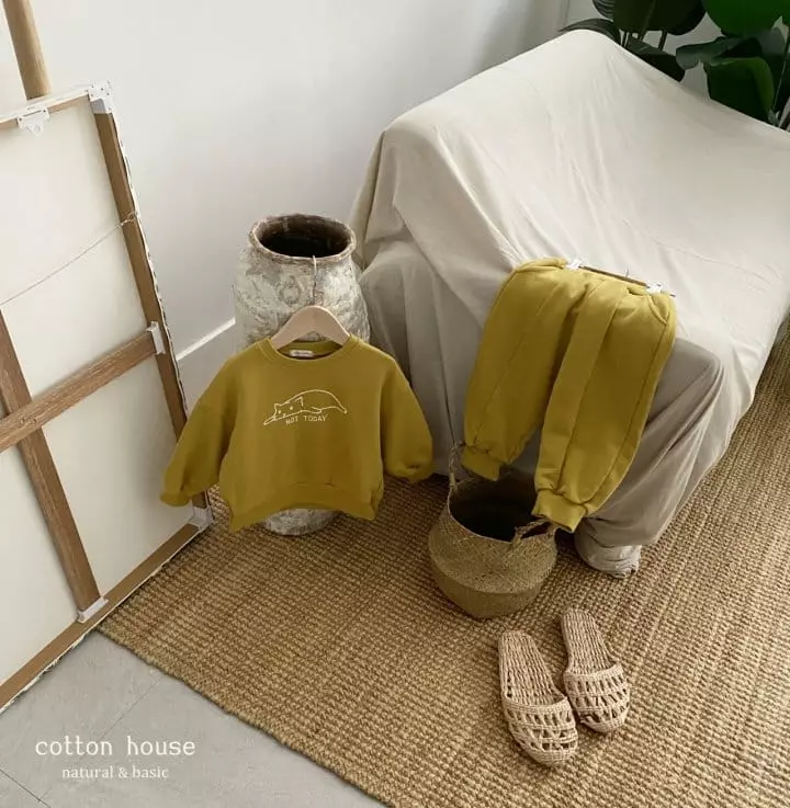 Cotton House - Korean Children Fashion - #childofig - Kitty Top Bottom Set - 9