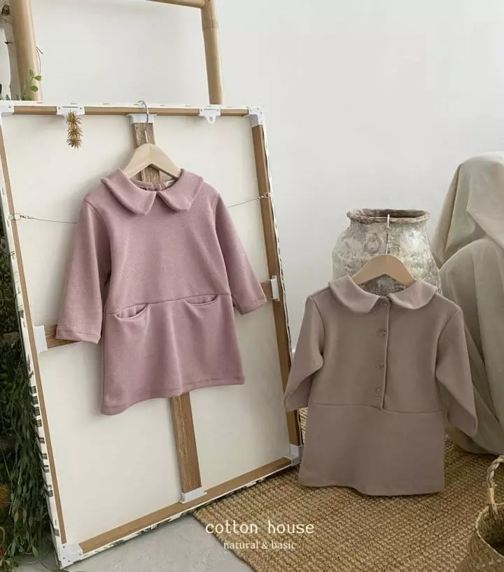 Cotton House - Korean Children Fashion - #childofig - Collar One-piece