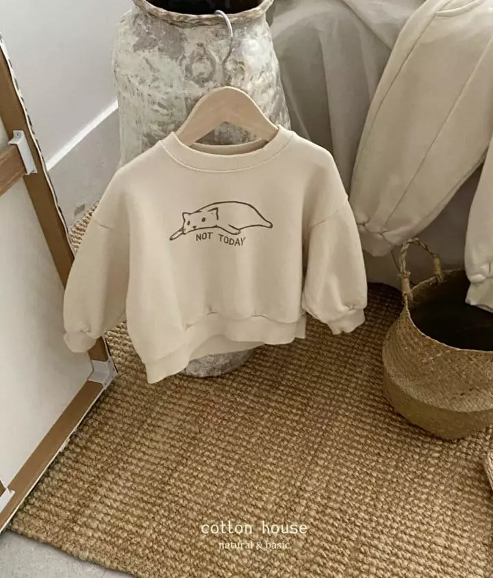 Cotton House - Korean Children Fashion - #childrensboutique - Kitty Top Bottom Set - 10