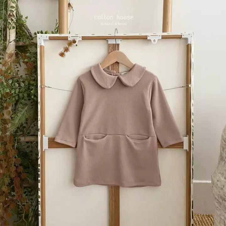 Cotton House - Korean Children Fashion - #childrensboutique - Collar One-piece - 3