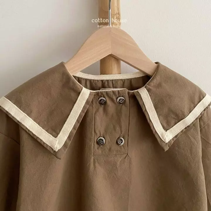 Cotton House - Korean Children Fashion - #childrensboutique - Sailor Collar Blouse - 6