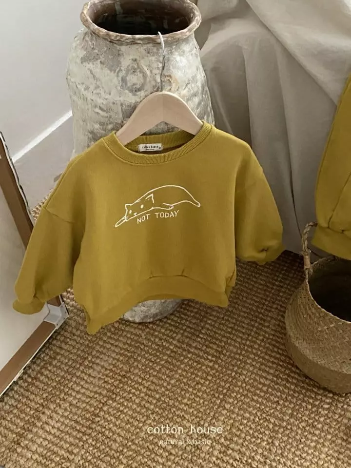 Cotton House - Korean Children Fashion - #designkidswear - Kitty Top Bottom Set - 11