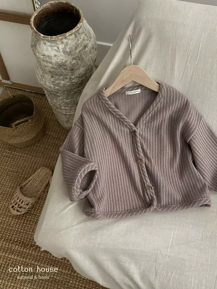 Cotton House - Korean Children Fashion - #designkidswear - Stripes Knit Cardigan - 10