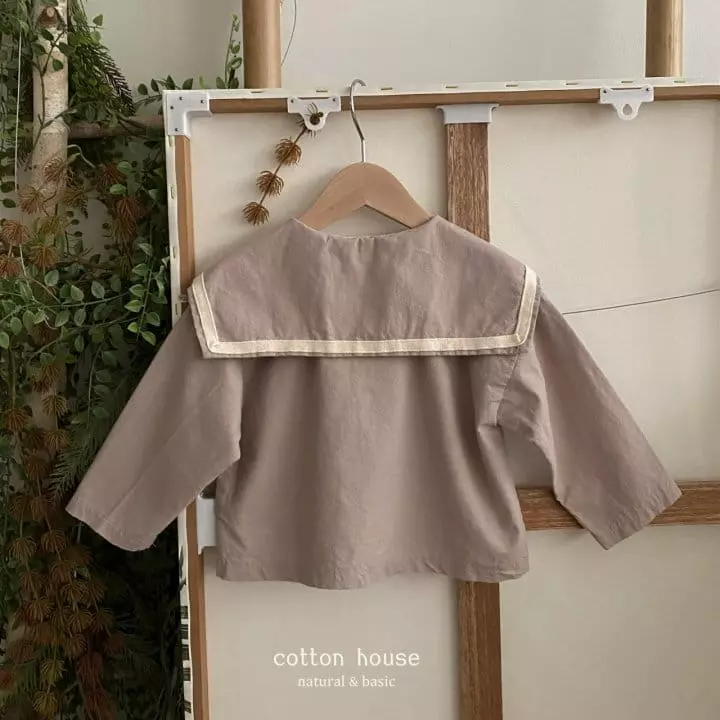 Cotton House - Korean Children Fashion - #designkidswear - Sailor Collar Blouse - 7