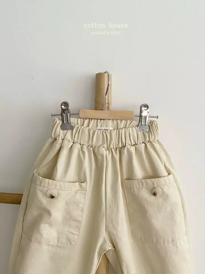 Cotton House - Korean Children Fashion - #designkidswear - Pocket Bng Pants - 4