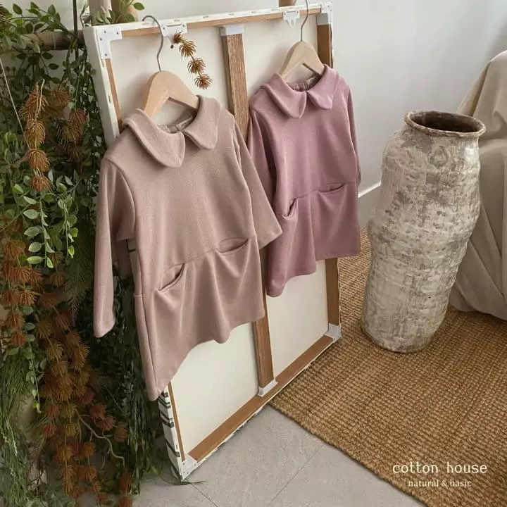 Cotton House - Korean Children Fashion - #discoveringself - Collar One-piece - 5