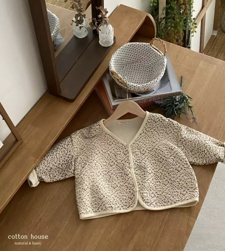 Cotton House - Korean Children Fashion - #discoveringself - Flower Cardigan