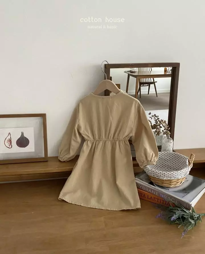 Cotton House - Korean Children Fashion - #discoveringself - Natural One-piece - 9