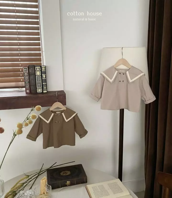 Cotton House - Korean Children Fashion - #discoveringself - Sailor Collar Blouse - 8