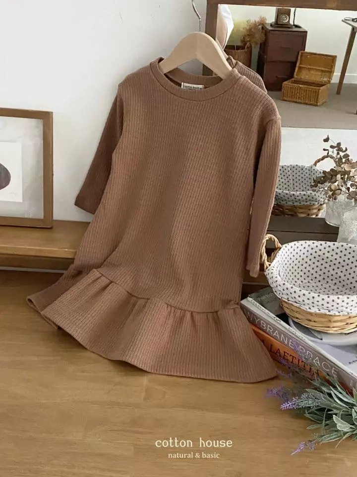 Cotton House - Korean Children Fashion - #fashionkids - Frill Knit One-piece