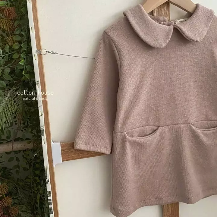 Cotton House - Korean Children Fashion - #fashionkids - Collar One-piece - 6
