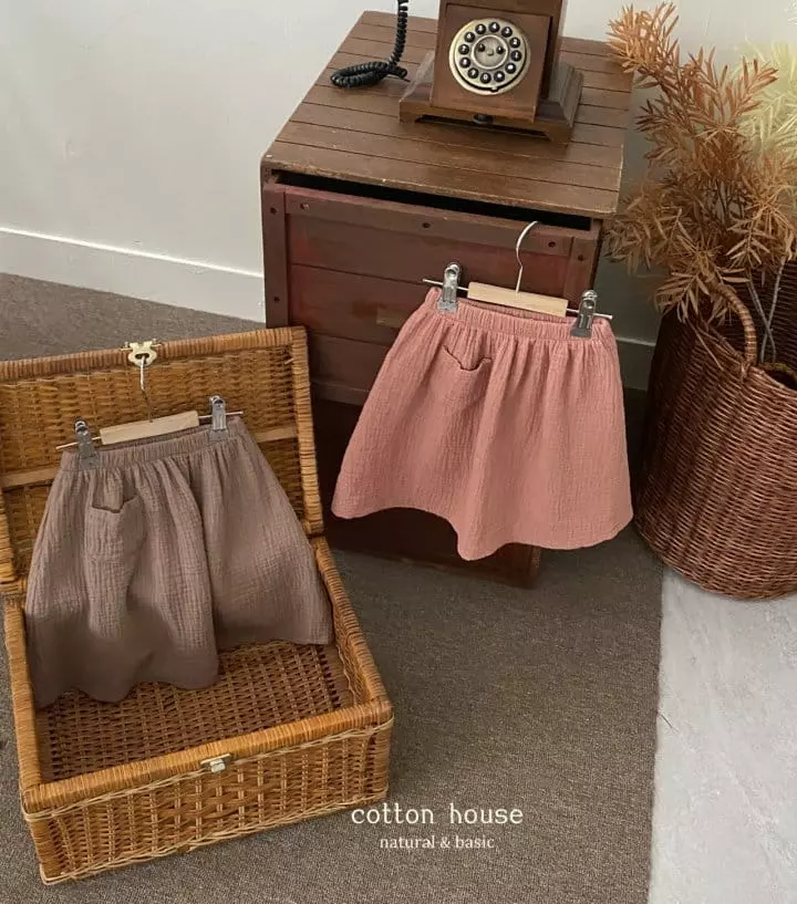 Cotton House - Korean Children Fashion - #fashionkids - Yoru Pocket Skirt