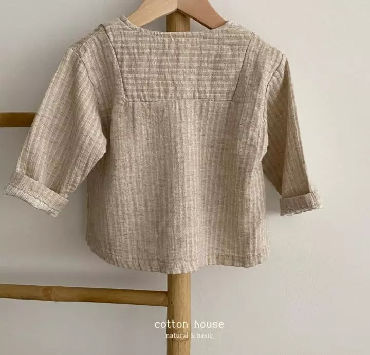 Cotton House - Korean Children Fashion - #fashionkids - Wahing  V Neck Blouse - 4