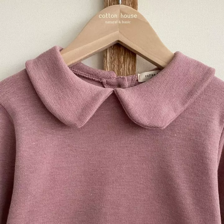 Cotton House - Korean Children Fashion - #kidsshorts - Collar One-piece - 7