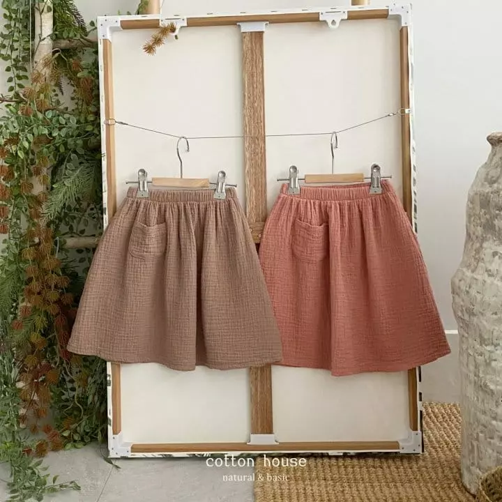 Cotton House - Korean Children Fashion - #kidsshorts - Yoru Pocket Skirt - 2